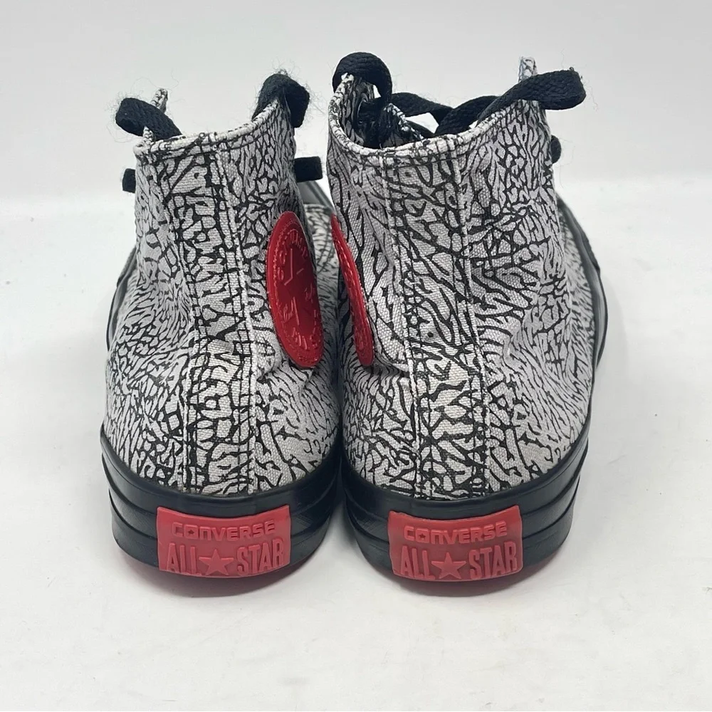 Converse X Shoe Palace All Star High Shoes Womens 8 Black Gray Red Elephant
